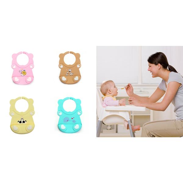 Thanksgiving Gift Plain Baby Bibs , High Chair Colored Cross Stitch Bibs