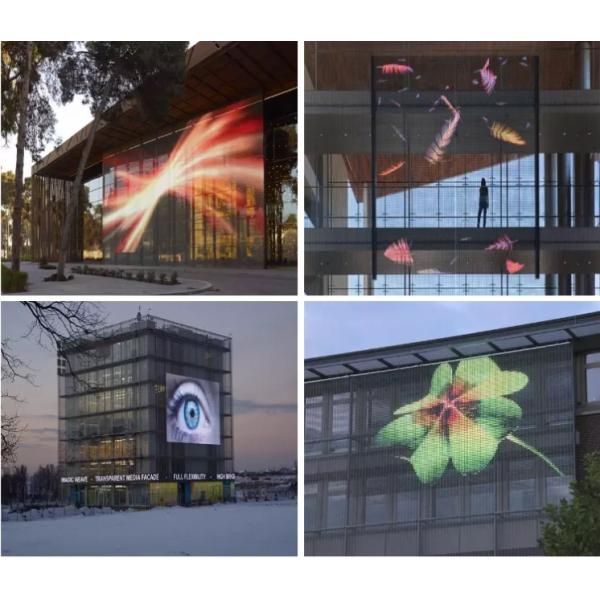 Стеклянная панель приведенная окна SMD2727 1200cd P3.91 прозрачная