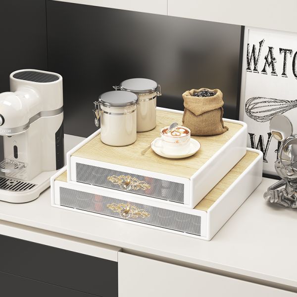 NEW 24 Dolce Gusto Iron Basket Metal Storage Box Rack of Coff Machine Stand Pod Coffee Capsules Storage Bucket Cabinets Drawer
