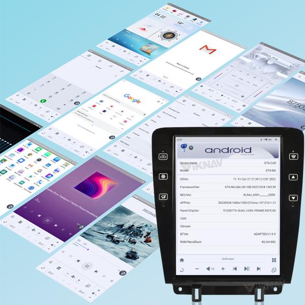 Android 13 Автомобильное радио GPS навигация для Ford Mustang Мультимедийный проигрыватель 09-13