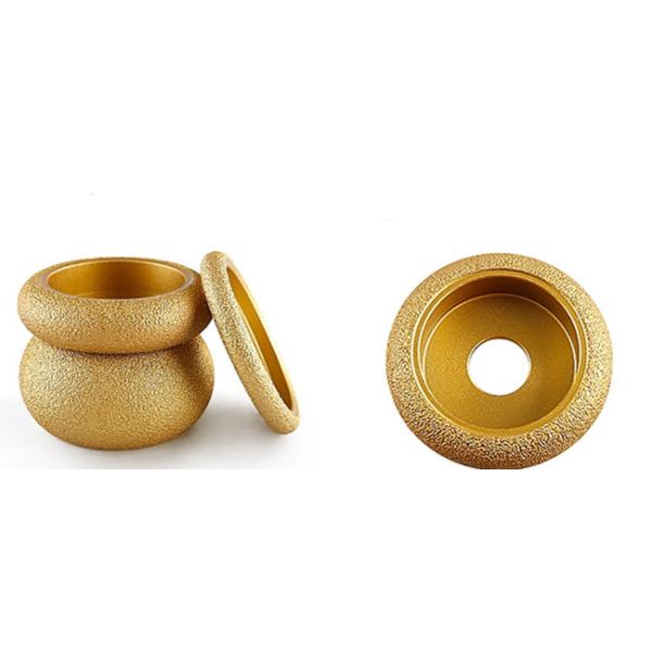 35mm Vacuum Brazed Ceramic Diamond Grinding Wheel Hole Dia 20mm 22.23mm