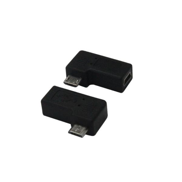 MINI 5P female to micro 5P Male 90 degree angled adapter,Micro 5P USB Adapter