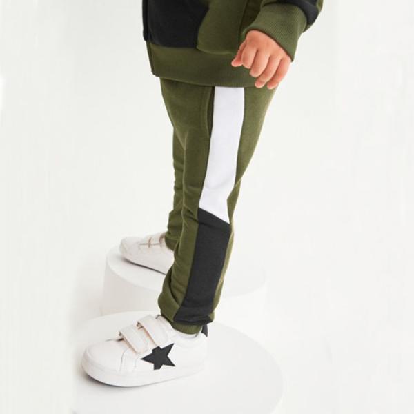 Coton garçons fermeture à glissière Sweatsuit ensemble de deux pièces vêtements pour enfants ensemble d'impression personnalisée