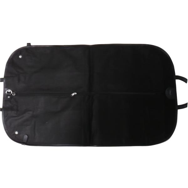 Kd 100g Unwoven Fabric Snap Fastener Closure Garment Dress Bag With Leather Handle