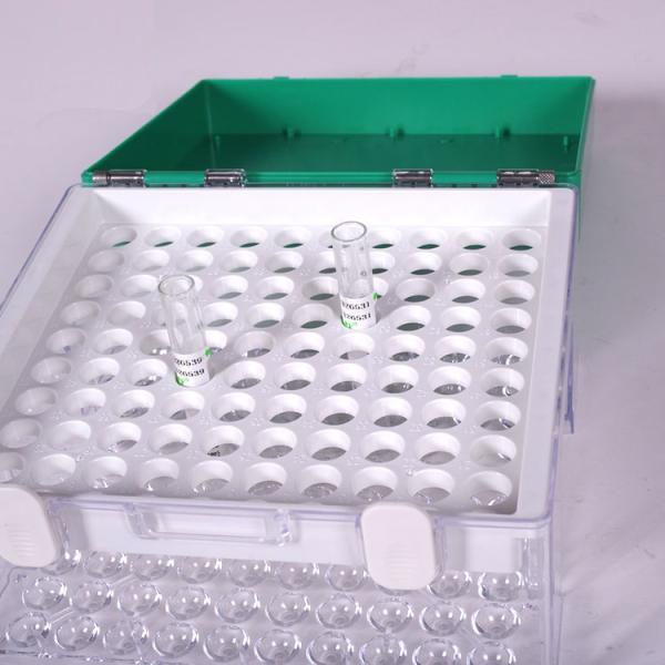Ящик для хранения 13×75mm стеклянной трубки крови криогенный