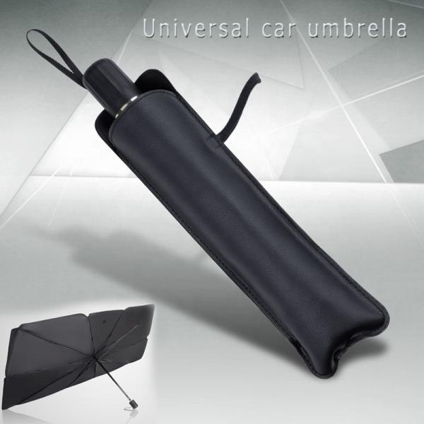 Steel Frame Customized Logo Car Windshield Sunshade Umbrella UV Protect Foldable