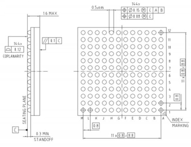Ядр процессора РУКИ Cortex-M4 32Bit микроконтроллера MCU XMC4500E144F1024ACXQSA1