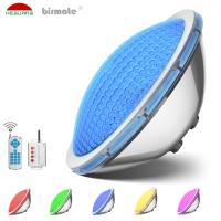 Luz de la piscina de la prenda impermeable LED de la estructura del RGB 12V IP68 del acero inoxidable de PAR56 316L