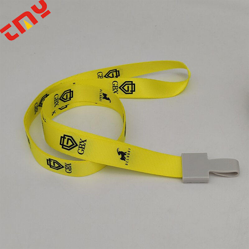 Custom Logo ID Card Holder Lanyards Personalized Polyester Neck Strap Lanyards With Hook