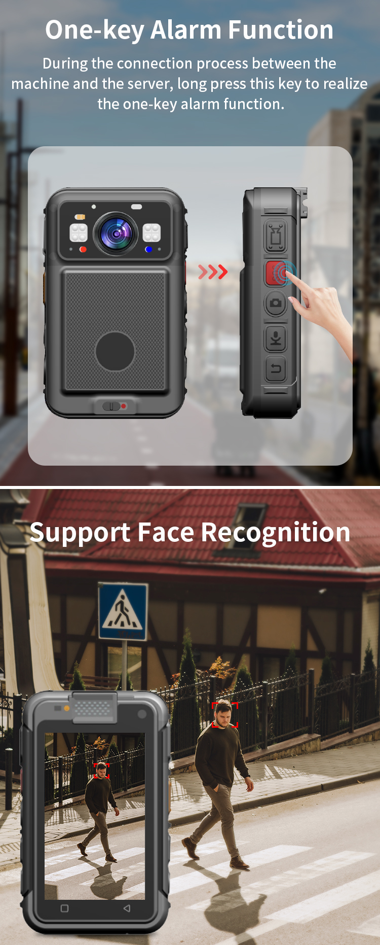 Brand New 5G 4K Mini Body Worn Camera with IR Night Vision GPS Dual Lens Audio Hidden Body Camera Recorder for Security Patrols