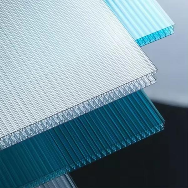 Factory Wholesale Polycarbonate Sheet 3mm 4mm,6mm ,8mm clear  twin wall hollow Polycarbonate Sheet for Bathroom Wall Panel