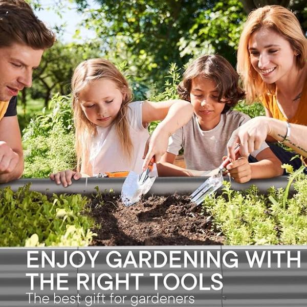 Light Green Large Galvanized Raised Garden Beds 2*2*0.3Ft Eco Friendly