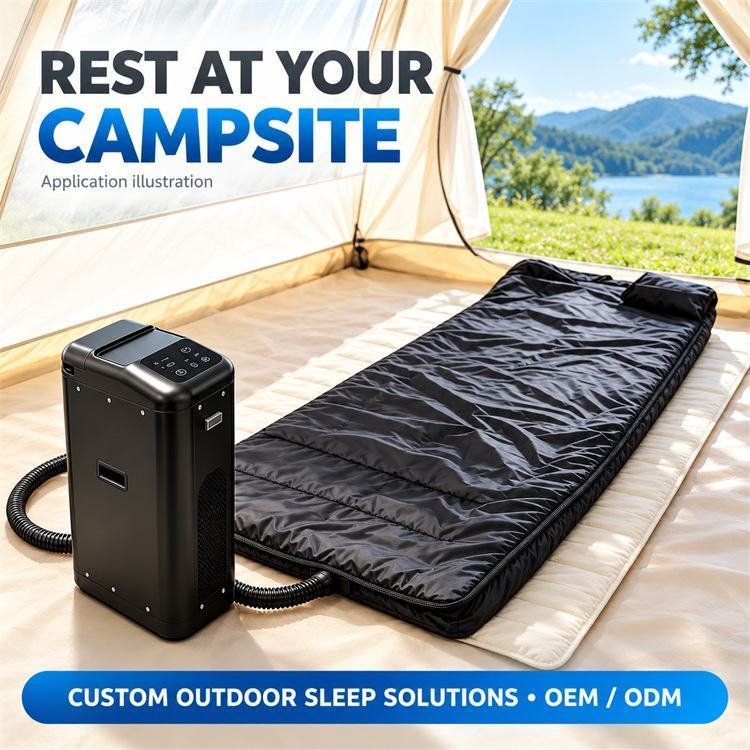 Water Cooled and Heated Sleeping Bag, Dual Mode Water Cooling and Heating Sleep System with Control Unit and Corrugated Hose, Custom Design Color Logo and Packaging, OEM ODM