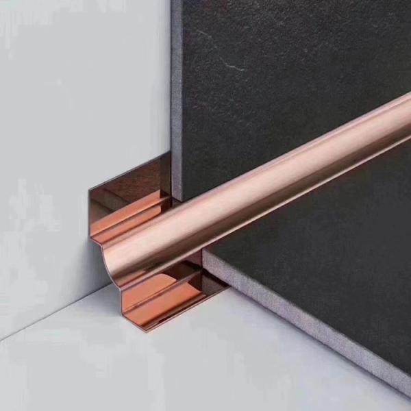304 316 Tile Accessories Tile Profile T Shaped Decorative Strip 304/316 Stainless Steel Tile Trim For Wall Decoration