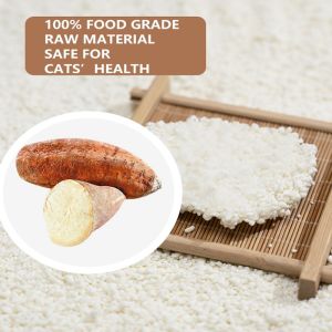 Wholesale Pet Product Organic Dust Free Fast Clumping Eco-Friendly Arena Para Gatos Cassava Cat Litter