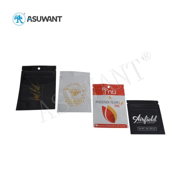 110-130 Mic Thickness Medical Weed k Bags Aluminum Plastic Resealable