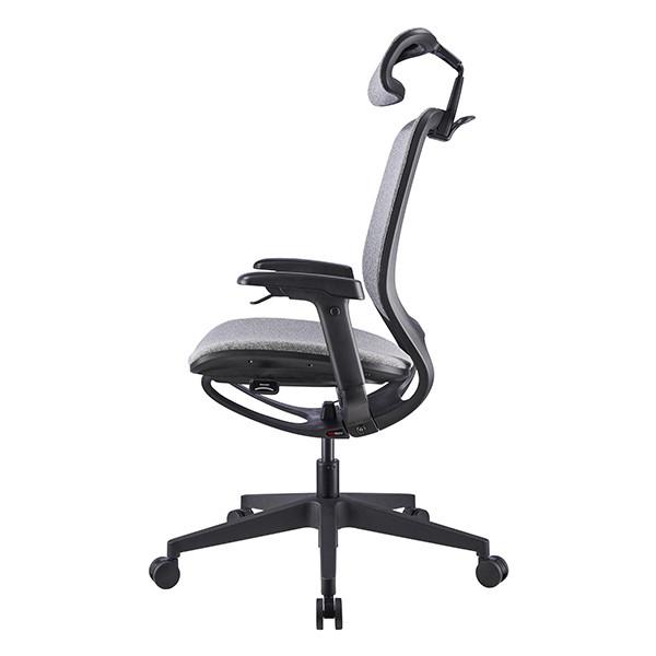 Integrated Mechanism Ergo Office Chair With Hanger Black Swivel Office Chairs