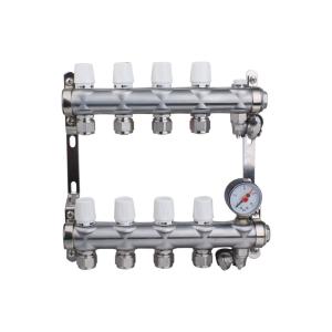 Threaded Pipeline Brass Manifold 2-10way Hot Water Manifold Distribution