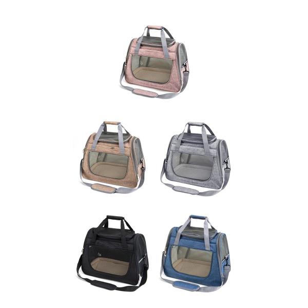 Soft Sided Air Large Pet Carrier Travel Bag Tote Purse 45L×25W×34H cm