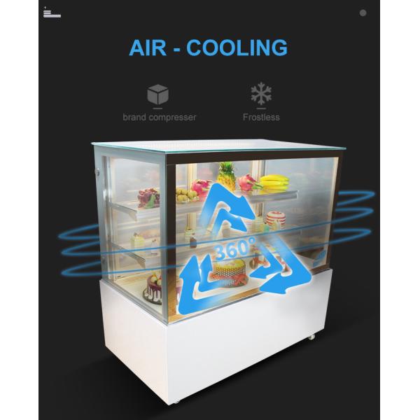 Коммерчески белой Refrigerated стойкой замораживатель витринного шкафа десерта торта для пекарни