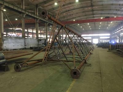 Telecom Lattice Steel Galvanized Tower Resistente à corrosão por imersão a quente