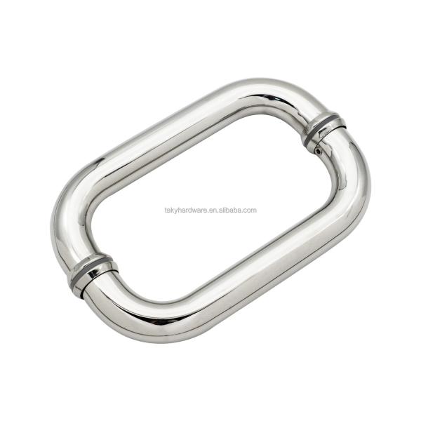 Manos de puja de puertas de vidrio de aluminio de doble cara duraderas para aplicaciones de puertas exteriores