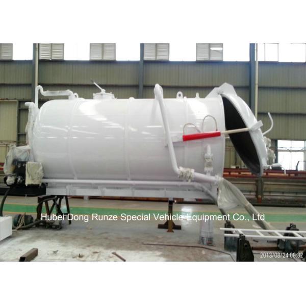 Customized Cabon Steel Vaccum Tank Body For Vaccum Sewage Truck 4 - 20 M3