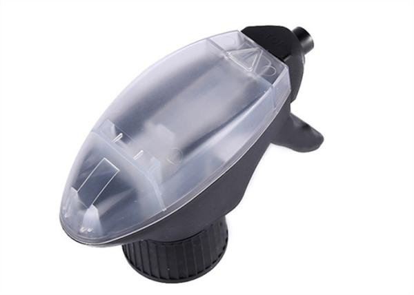 Black Trigger Spray Nozzle , All Plastic Bottle Spray Head Foam Nozzle