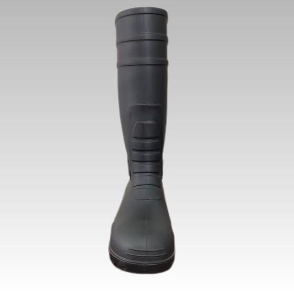 Oil Proofing Safety Rain Boots Black Women'S Steel Toe Rubber Boots