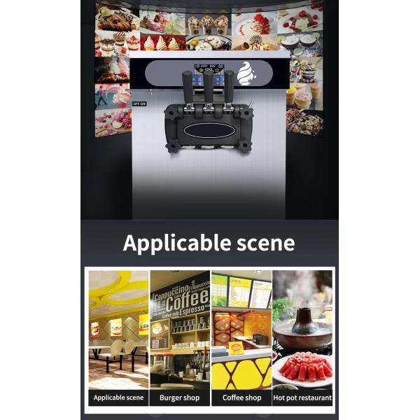 Машина мороженого рекламы нержавеющей стали пола BT-25FB 25L/H стоя мягкая