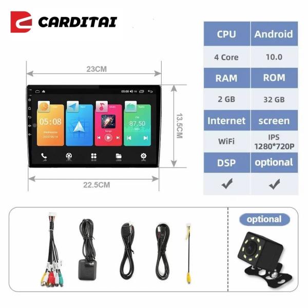 2 32GB Autoradio Android Car Radio Placement Dashboard Built-in Wireless CarPlay