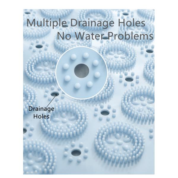 Циновка ванны выскальзывания PVC большого массажа ноги мягкая не для ливня