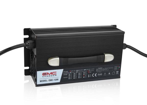 EMC-1200 24V35A Aluminum lead acid/ lifepo4/lithium battery charger for golf cart, e-scooter