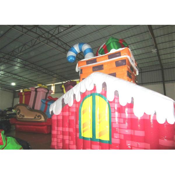 Ткань раздувной Санта Клаус водоустойчивых украшений рождества PVC раздувных сильная для украшения