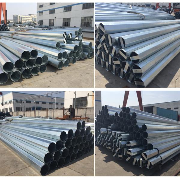 JSHG Good Quality Of Polygonal 30ft 35ft Outdoor Galvanized Steel Poles For Sale