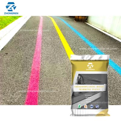 White 10% Glass Beads Thermoplastic Road Marking Paint For High Temperature Resistance