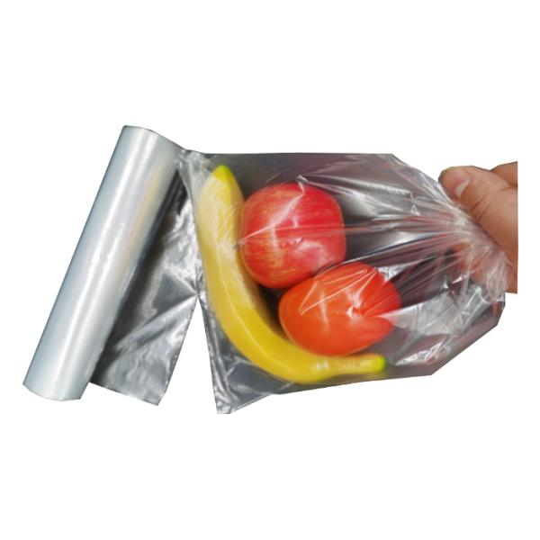 Clear Poly HDPE Chilled Food Packaging Self Sealing Biodegradable Freezer Bags