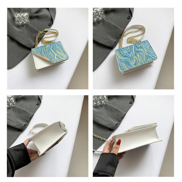 Bag women's new fashion small square bag wholesale niche simple retro quicksand everything single shoulder crossbody cha