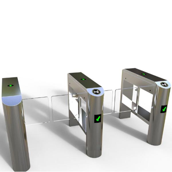 High Speed Pass Automatic Turnstiles Retractable Swing Barrier With Rfid Reader