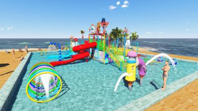 Commercial Kid Water Park Design Fiberglass Pool Play Water Equipment