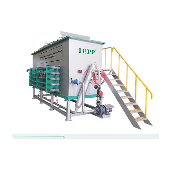 IEPP Integrated Max Flow 180m3/h Food Meat Processing Oil Water Separator Grease Trap System Dissolved air Flotation Machine