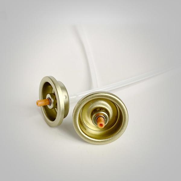 Золотой отлакированный клапан аэрозольной банки Тиньплате для консервных банок уборщика пены заботы автомобиля