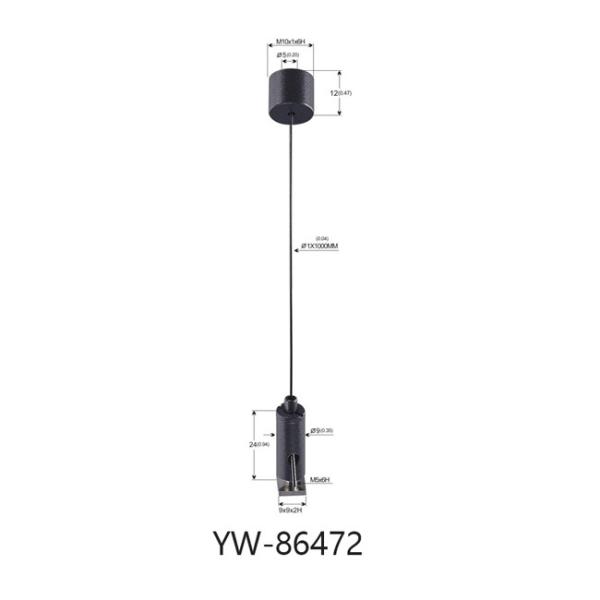 Auto de bronze de suspensão do anexo do painel do sistema de cabo da imagem que prende o jogo YW86469 do giro