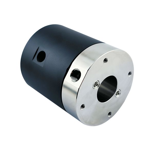 2-Channel Liquid Slip Ring with G1/4 Standard Interface and IP51 Protection for 60 RPM Fluid Transfer