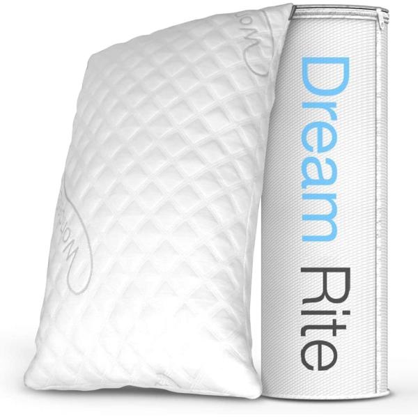 NECK Adjustable Loft Home Pillow Hotel Collection Grade Washable Removable Cooling Bamboo Derived Rayon Cover