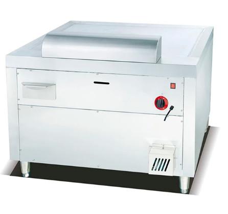 Máquina comercial de Teppanyaki de gás de prata para cozinhar ao estilo japonês