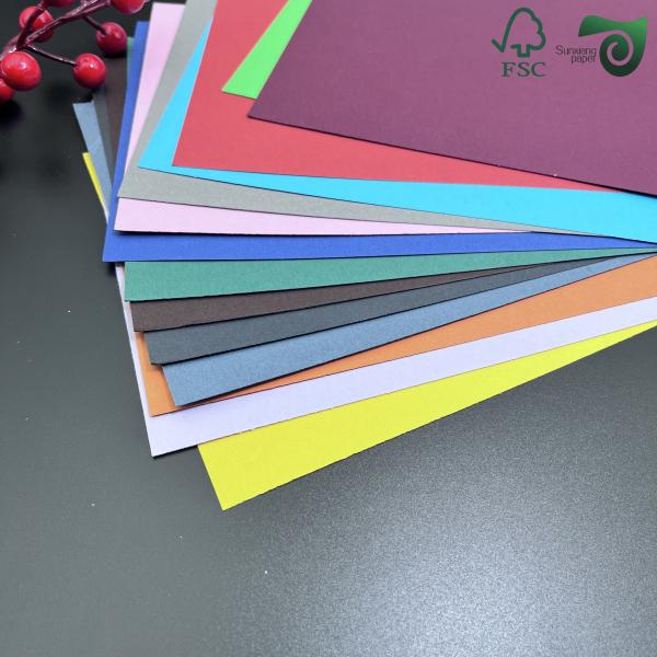 1350mm Wide DIY Color Card 100gsm 250gsm Uncoated Colorful Bristol Paper FSC Wrapping Paper