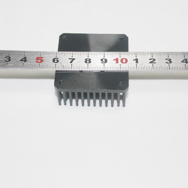 Dissipador de calor de alumínio quadrado do perfil do preto 40mm com aletas Rosh inoxidável