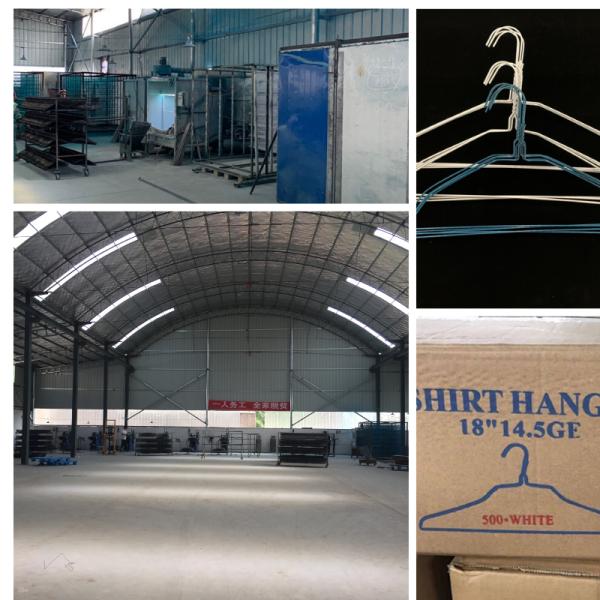 Powder Coated Wire Hangers , Steel Clothes Drying Hanger For Laundry Store