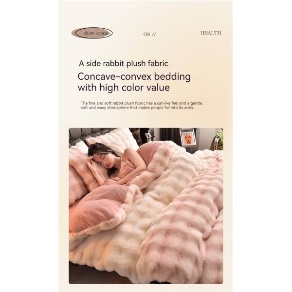 2023 Горячие кроличьи волосы 4-х кусочек набор в кроличьей бархатный молочный бархатный для одноразового дома